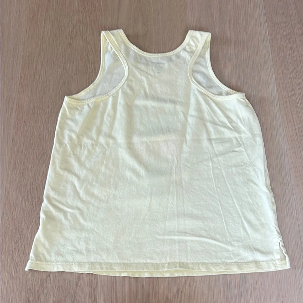 Gap kids size size 14 Graphic Ice Cream Tank Top in buttery yellow color